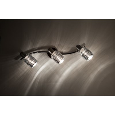 Спот Polaris 3x40Вт Е14 хром 54x18x17см - фото 2000336