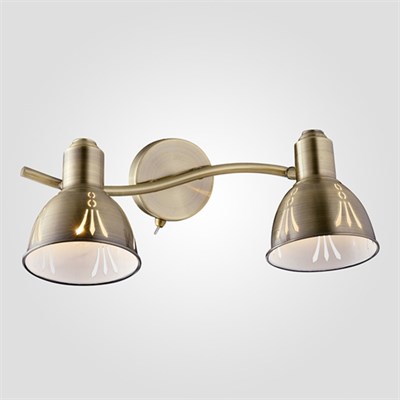 Спот Azimuth 2x40Вт Е14 бронза 35x20x15см - фото 2000344