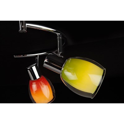 Спот Kassandra 5x40Вт Е14 хром 35x34x19см - фото 2000367