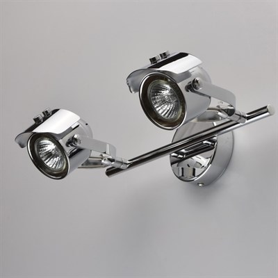 Люстра спот "Алгол" 2x50W GU10 хром 9x30x20см - фото 2000439
