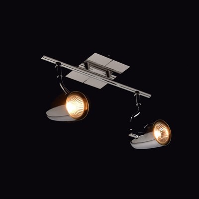 Люстра спот "Алгол" 2x50W GU10 хром 10x32x21см - фото 2000458