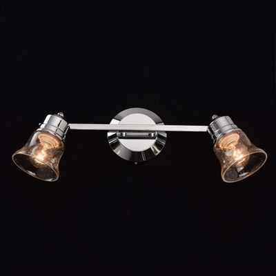 Люстра спот "Алгол" 2x40W E14 хром 12x55x23см - фото 2000470