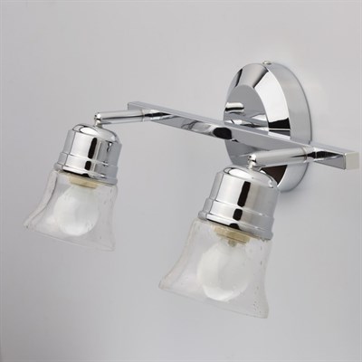 Люстра спот "Алгол" 2x40W E14 хром 12x55x23см - фото 2000471