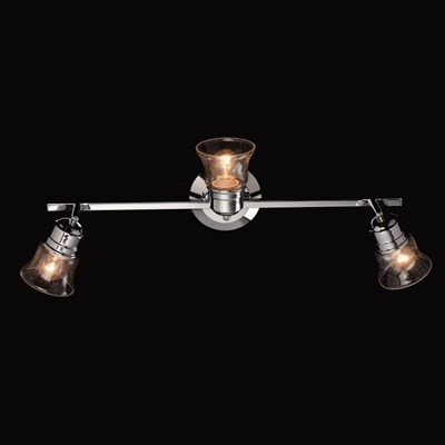 Люстра спот "Алгол" 3x40W E14 хром 12x60x25см - фото 2000477