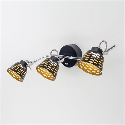 Светильник "Ронда" 3x5Вт LED черный 57x22x13см - фото 2000566