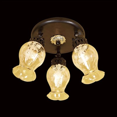 Светильник "Метафора" 3x60Вт E14 кофе 24,5x24,5x33,5см - фото 2000690