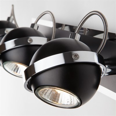 Светильник Coople 3x50Вт GU10 хром, чёрный 43x8x14,5см - фото 2000776