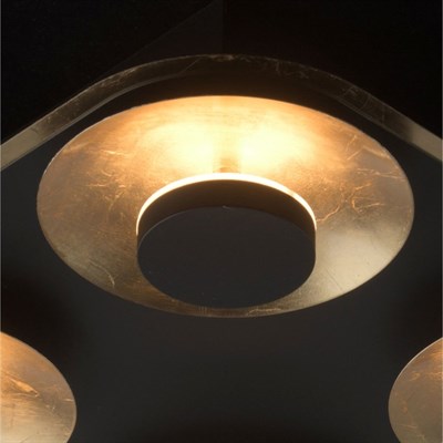 Светильник "Галатея" 4x6Вт LED 3000K черный 35x35x7,5см - фото 2000781