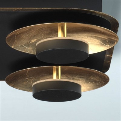 Светильник "Галатея" 4x6Вт LED 3000K черный 35x35x7,5см - фото 2000783