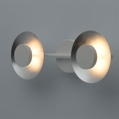 Светильник "Галатея" 2x6Вт LED 3000K серебро 15x42x11см - фото 2000787