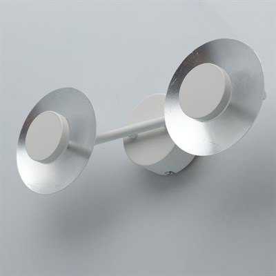 Светильник "Галатея" 2x6Вт LED 3000K серебро 15x42x11см - фото 2000788