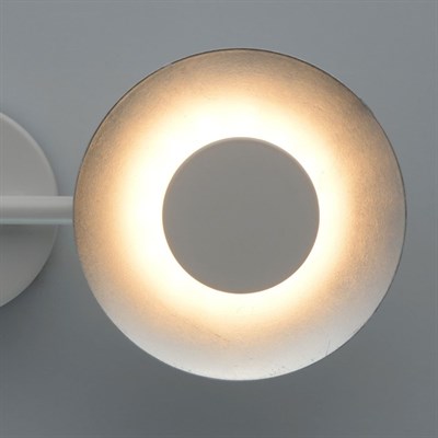 Светильник "Галатея" 2x6Вт LED 3000K серебро 15x42x11см - фото 2000791