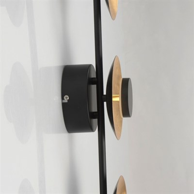 Светильник "Галатея" 3x6Вт LED 3000K золото, черный 15x58x11см - фото 2000800