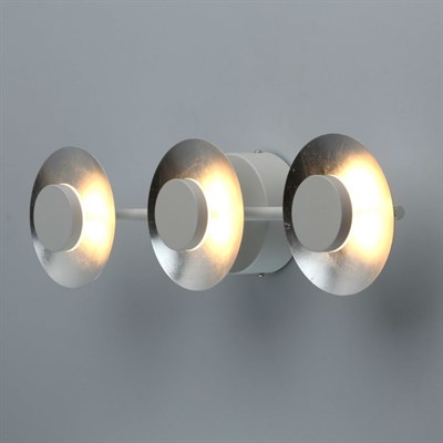 Светильник "Галатея" 3x6Вт LED 3000K серебро 15x57x11см - фото 2000803