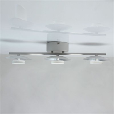 Светильник "Галатея" 3x6Вт LED 3000K серебро 15x57x11см - фото 2000805