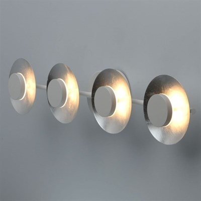 Светильник "Галатея" 4x6Вт LED 3000K серебро 15x75x11см - фото 2000811