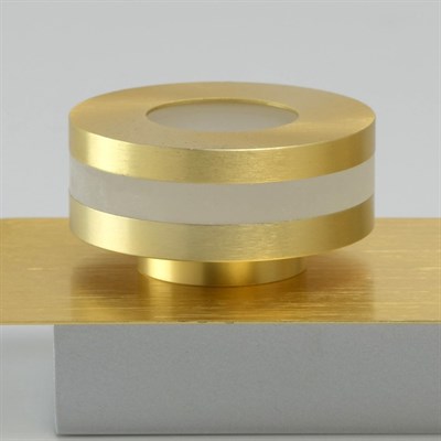 Светильник "Пунктум" 2x5Вт LED IP44 золото 10x24x6,5см - фото 2000842