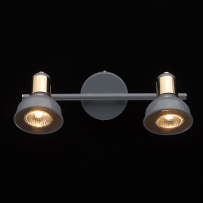 Светильник "Хоф" 2x50Вт GU10 голубой 16x30x16см - фото 2000854