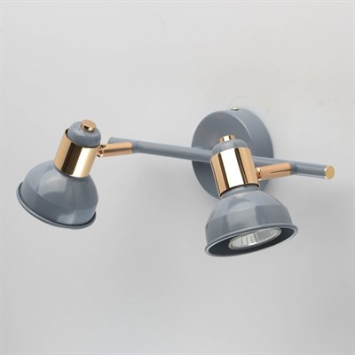 Светильник "Хоф" 2x50Вт GU10 голубой 16x30x16см - фото 2000856