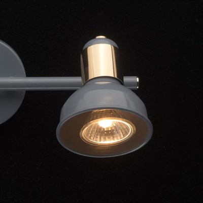 Светильник "Хоф" 2x50Вт GU10 голубой 16x30x16см - фото 2000859