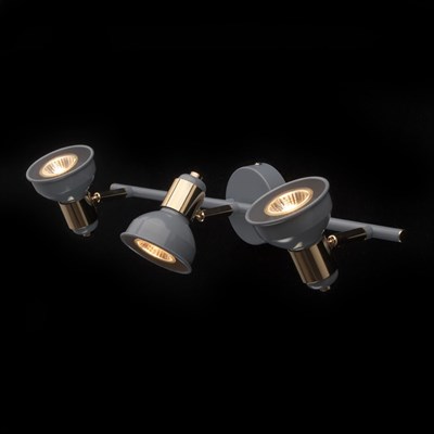 Светильник "Хоф" 3x50Вт GU10 голубой 16x52x17см - фото 2000864