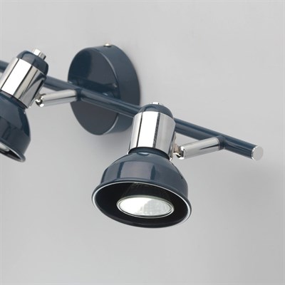 Светильник "Хоф" 3x50Вт GU10 синий 16x52x16см - фото 2000910