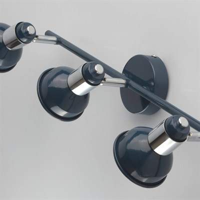 Светильник "Хоф" 3x50Вт GU10 синий 16x52x16см - фото 2000911