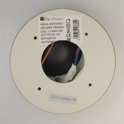 Светильник "Круз" 7Вт LED 3000K серый 15x15x3,8см - фото 2000919