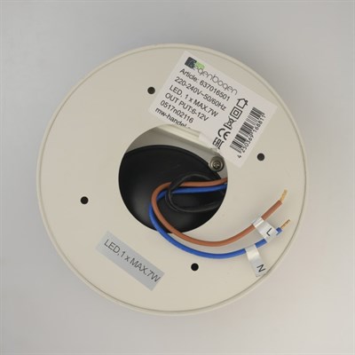 Светильник "Круз" 7Вт LED 3000K серый 15x15x5см - фото 2000927