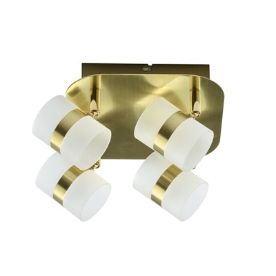 Светильник "Этингер" 4x2,5Вт LED 3000K золото 20x20x13см - фото 2000946