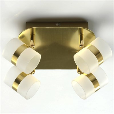 Светильник "Этингер" 4x2,5Вт LED 3000K золото 20x20x13см - фото 2000948