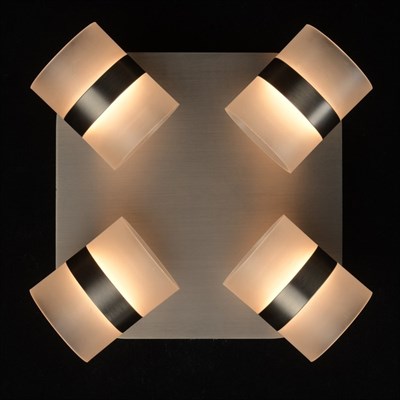 Светильник "Этингер" 4x2,5Вт LED 3000K серебро 20x20x13,5см - фото 2000952