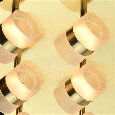 Светильник "Этингер" 9x2,5Вт LED 3000K золото 32x32x13,5см - фото 2000967