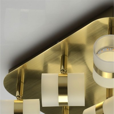 Светильник "Этингер" 9x2,5Вт LED 3000K золото 32x32x13,5см - фото 2000968