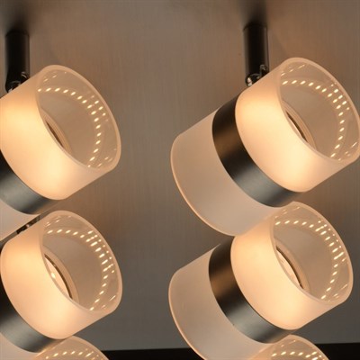 Светильник "Этингер" 9x2,5Вт LED 3000K серебро 32x32x13,5см - фото 2000976