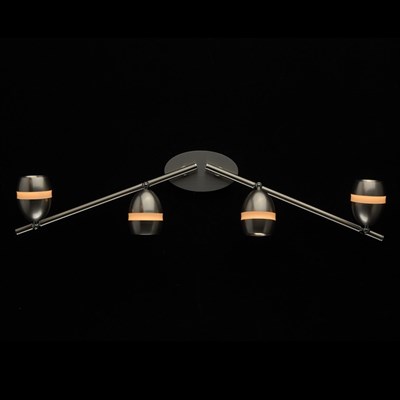 Светильник "Этингер" 4x4Вт LED 3000K никель 62x68x17см - фото 2000999