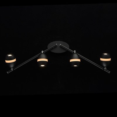 Светильник "Этингер" 4x4Вт LED 3000K черный 62x68x17см - фото 2001008