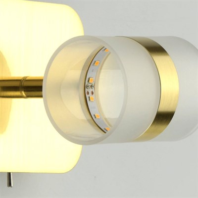 Светильник "Этингер" 2,5Вт LED 3000K золото 10x10x13см - фото 2001018