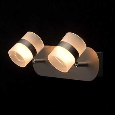 Светильник "Этингер" 2x2,5Вт LED 3000K серебро 28x8,5x13,5см - фото 2001031