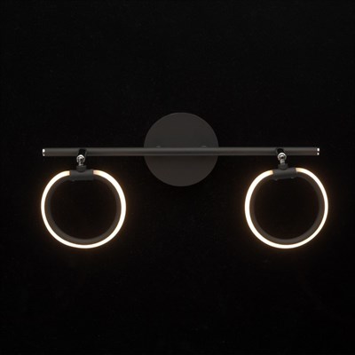 Светильник "Этингер" 2x3Вт LED 3000K черный 37x10x21см - фото 2001044