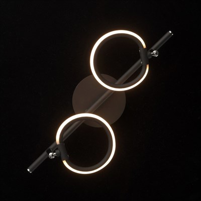 Светильник "Этингер" 2x3Вт LED 3000K черный 37x10x21см - фото 2001047