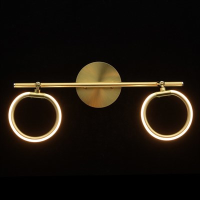 Светильник "Этингер" 2x3Вт LED 3000K золото 24x37x20см - фото 2001052