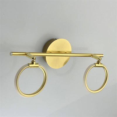 Светильник "Этингер" 2x3Вт LED 3000K золото 24x37x20см - фото 2001053