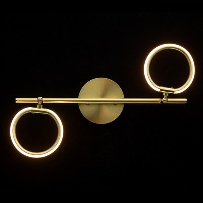 Светильник "Этингер" 2x3Вт LED 3000K золото 24x37x20см - фото 2001055