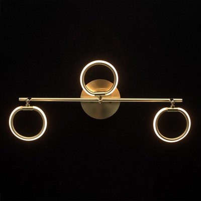 Светильник "Этингер" 3x3Вт LED 3000K золото 53x12x21см - фото 2001061