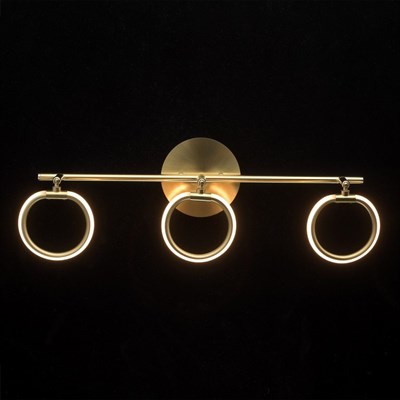 Светильник "Этингер" 3x3Вт LED 3000K золото 53x12x21см - фото 2001062