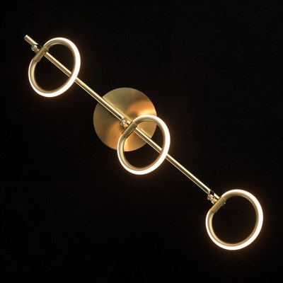 Светильник "Этингер" 3x3Вт LED 3000K золото 53x12x21см - фото 2001063