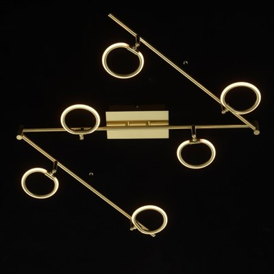 Светильник "Этингер" 6x3Вт LED 3000K золото 180x10x24,5см - фото 2001069