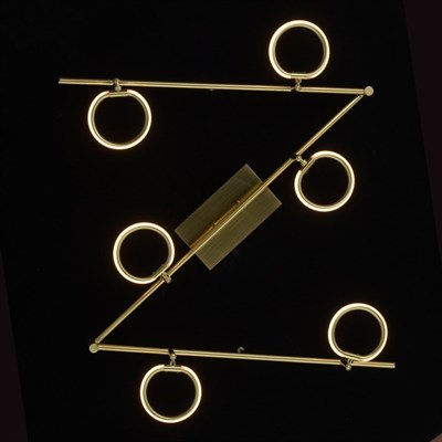 Светильник "Этингер" 6x3Вт LED 3000K золото 180x10x24,5см - фото 2001070