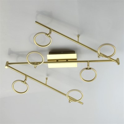 Светильник "Этингер" 6x3Вт LED 3000K золото 180x10x24,5см - фото 2001071